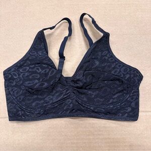 New Ruby Ribbon Allure Sheer Leopard Demiette Bra Black